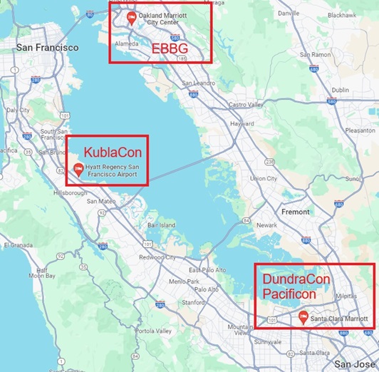 Convention Locations in the Bay Area